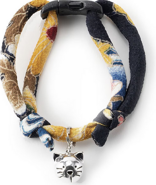Necoichi Chirimen Fireworks Breakaway Cat Collar with Bell