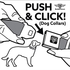 Buckle-Down American Flag Dog Collar