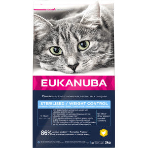 Eukanuba Adult Sterilised/Weight Control chicken cat food