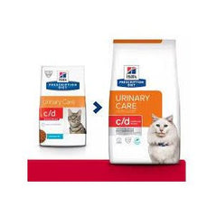 Hill's Prescription Diet C/D Multicare Stress Urinary Care cat food with sea fish