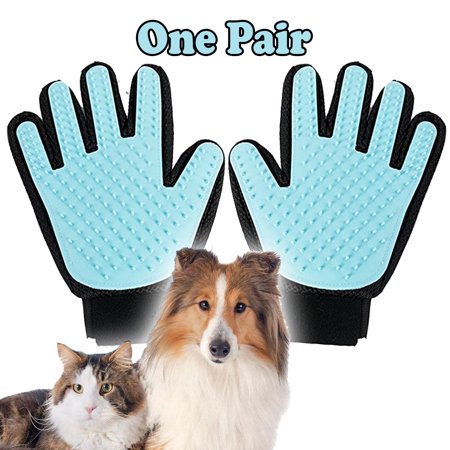 Pet Grooming Gloves Brush Dog Cat - Royalitypets.com