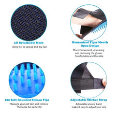 Pet Grooming Gloves Brush Dog Cat - Royalitypets.com