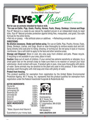 Absorbine FLYS-X Natural Fly Repellent Dog & Livestock Spray, 32-oz bottle