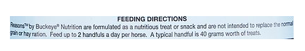 Buckeye Nutrition Reasons Joint Support Horse Treats, 4-lb bag
