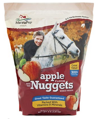 Manna Pro Bite-Size Nuggets Apple Flavor Horse Treats, 4-lb bag