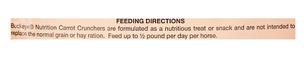 Buckeye Nutrition All-Natural Carrot Horse Treats, 4-lb bag