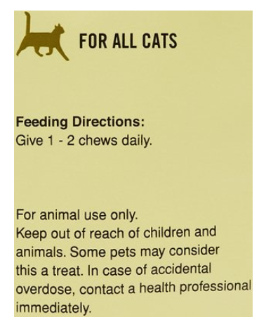 Pet Naturals L-Lysine Cat Chews, 3.74-oz, 60 count
