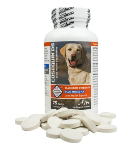 Nutramax Cosequin DS Plus MSM & Hyaluronic Acid (HA) Joint Health Dog Supplement, 75 count