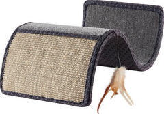 SmartyKat Scratch Scroll Cat Scratcher with Feather Toy