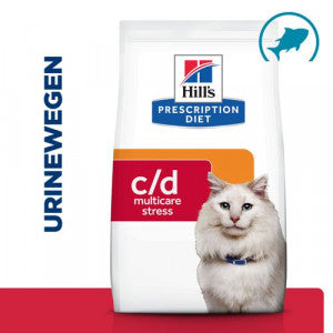 Hill's Prescription Diet C/D Multicare Stress Urinary Care cat food with sea fish