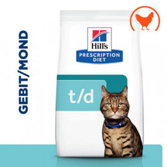 Hill's Prescription Diet T/D Dental Care cat food with chicken