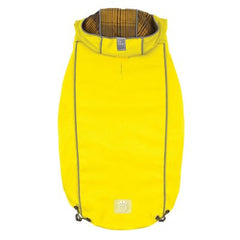 Yellow GF Pet ELASTOFIT raincoat for dogs