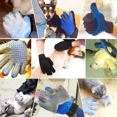 Pet Grooming Gloves Brush Dog Cat - Royalitypets.com