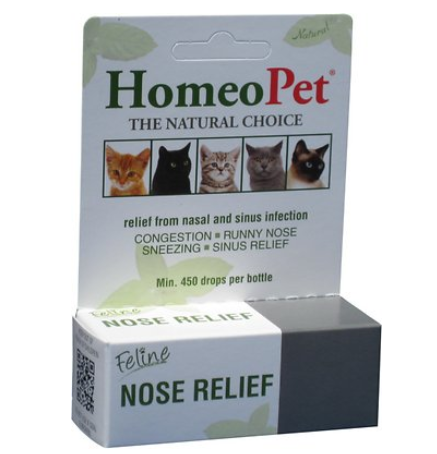 HomeoPet Feline Nose Relief Cat Supplement, 450 drops