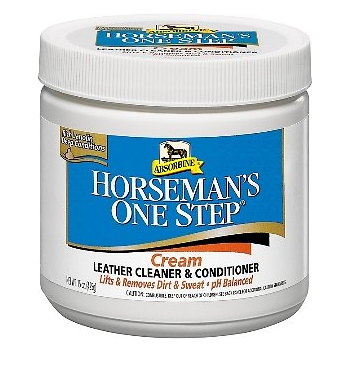 Absorbine Horseman's One Step Cream Leather Cleaner & Conditioner, 15-oz tub