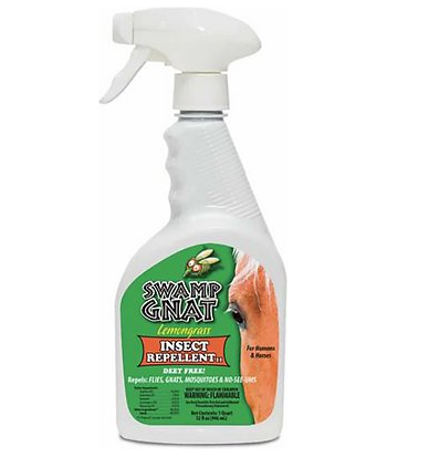 Happy Horse Swamp Gnat Lemongrass Horse Insect Repellent, 32-oz bottle