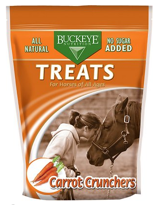 Buckeye Nutrition All-Natural Carrot Horse Treats, 4-lb bag