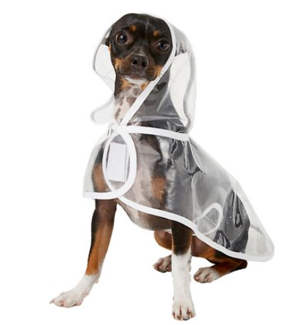 Frisco Clear Vinyl Dog Raincoat