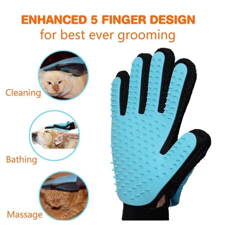 Pet Grooming Gloves Brush Dog Cat - Royalitypets.com