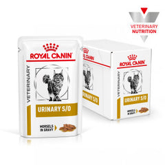 Royal Canin Veterinary Urinary S/O Morsels in Gravy Bags of Cat Food