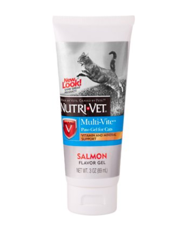 Nutri-Vet Multi-Vite Salmon Flavor Paw-Gel for Cats, 3-oz tube